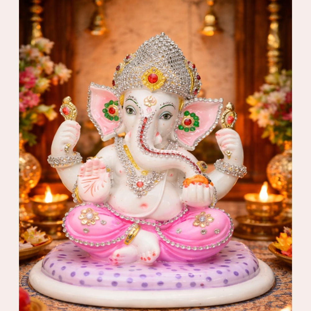 Premium Lord Ganesha Murti | Vinayaka Statue | Auspicious Ganpati Murti for Living Room & Home Decor